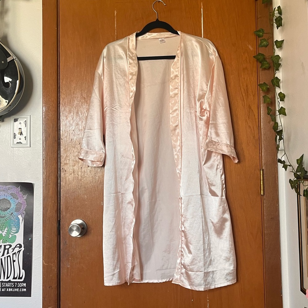 Pink Silk Robe